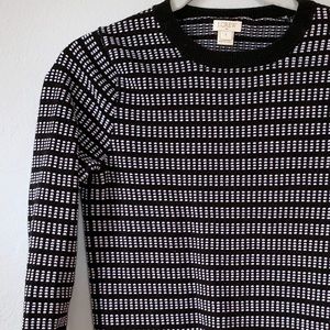 J.Crew Black and White Sweater